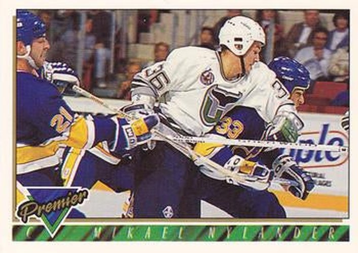 #99 Michael Nylander - Hartford Whalers - 1993-94 Topps Premier Hockey