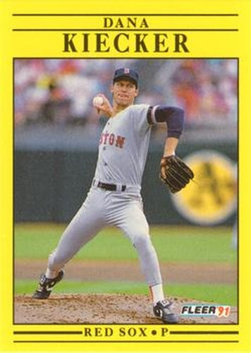 #99 Dana Kiecker - Boston Red Sox - 1991 Fleer Baseball
