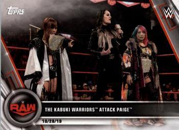 #99 The Kabuki Warriors Attack Paige - 2020 Topps WWE Women's Division Wrestling