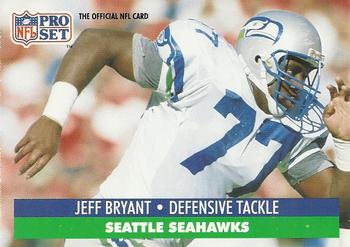 #299 Jeff Bryant - Seattle Seahawks - 1991 Pro Set Football