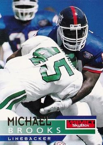 #99 Michael Brooks - New York Giants - 1995 SkyBox Impact Football