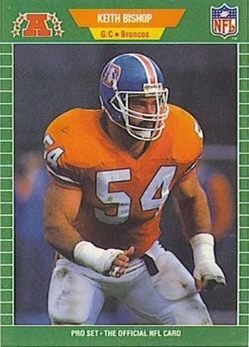 #99 Keith Bishop - Denver Broncos - 1989 Pro Set Football
