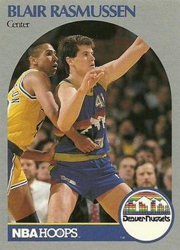 #99 Blair Rasmussen - Denver Nuggets - 1990-91 Hoops Basketball
