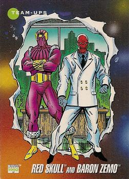 #99 Red Skull and Baron Zemo - 1992 Impel Marvel Universe