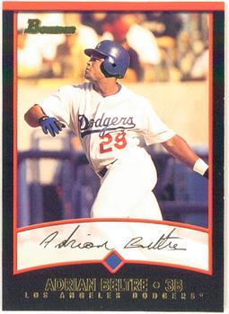 #99 Adrian Beltre - Los Angeles Dodgers - 2001 Bowman Baseball