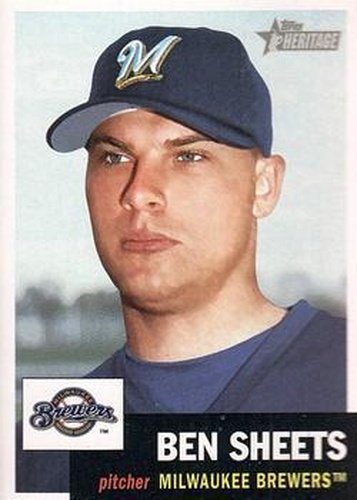 #99 Ben Sheets - Milwaukee Brewers - 2002 Topps Heritage Baseball