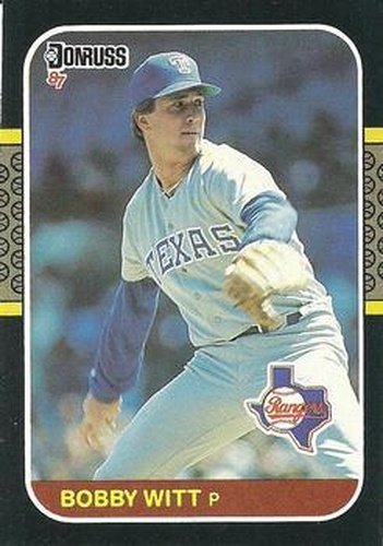 #99 Bobby Witt - Texas Rangers - 1987 Donruss Baseball