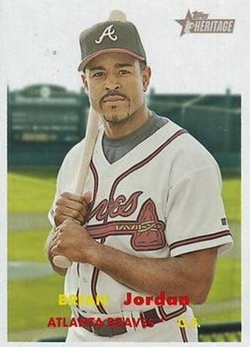#99 Brian Jordan - Atlanta Braves - 2006 Topps Heritage Baseball