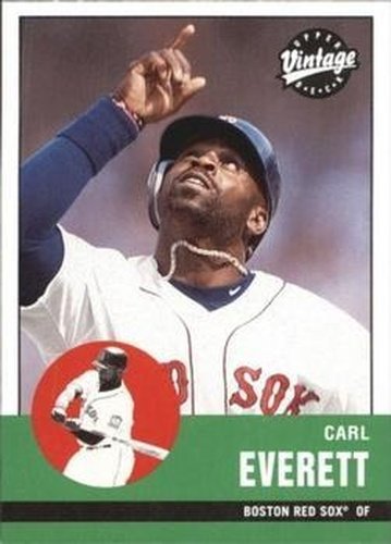 #99 Carl Everett - Boston Red Sox - 2001 Upper Deck Vintage Baseball