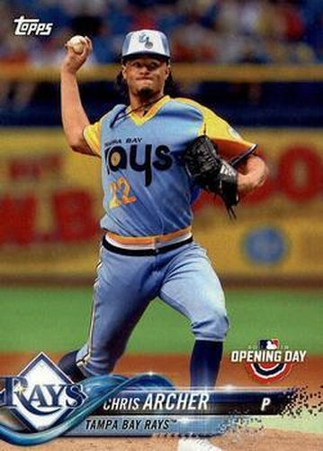 #99 Chris Archer - Tampa Bay Rays - 2018 Topps Opening Day Baseball