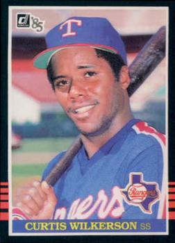 #99 Curtis Wilkerson - Texas Rangers - 1985 Donruss Baseball