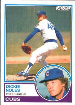#99 Dickie Noles - Chicago Cubs - 1983 O-Pee-Chee Baseball