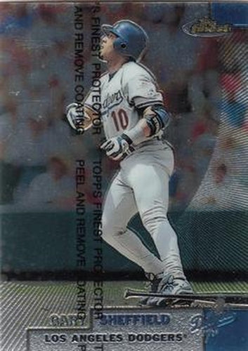 #99 Gary Sheffield - Los Angeles Dodgers - 1999 Finest Baseball