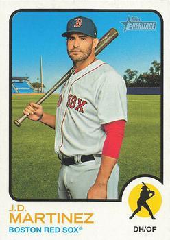 #99 J.D. Martinez - Boston Red Sox - 2022 Topps Heritage Baseball