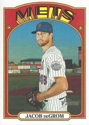 #99 Jacob deGrom - New York Mets - 2021 Topps Heritage Baseball