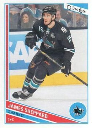 #99 James Sheppard - San Jose Sharks - 2013-14 O-Pee-Chee Hockey