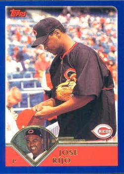 #99 Jose Rijo - Cincinnati Reds - 2003 Topps Baseball