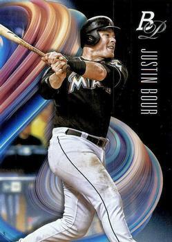 #99 Justin Bour - Miami Marlins - 2018 Bowman Platinum Baseball