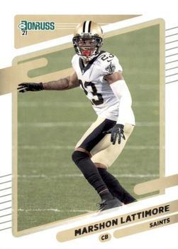 #99 Marshon Lattimore - New Orleans Saints - 2021 Donruss Football