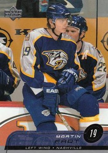 #99 Martin Erat - Nashville Predators - 2002-03 Upper Deck Hockey
