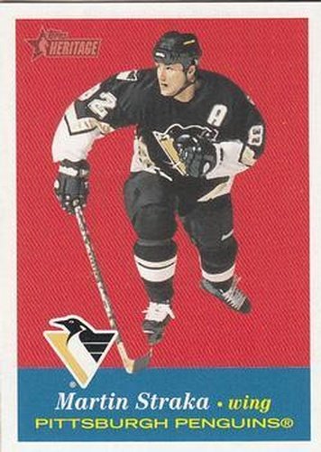 #99 Martin Straka - Pittsburgh Penguins - 2001-02 Topps Heritage Hockey