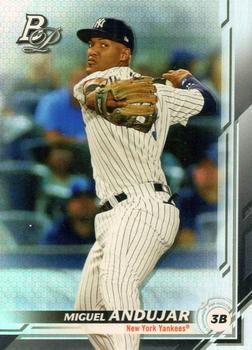 #99 Miguel Andujar - New York Yankees - 2019 Bowman Platinum Baseball