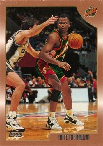 #99 Nate McMillan - Seattle SuperSonics - 1998-99 Topps Basketball