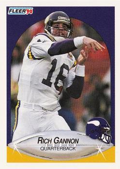 #99 Rich Gannon - Minnesota Vikings - 1990 Fleer Football