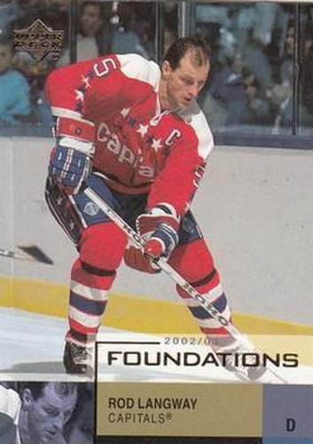 #99 Rod Langway - Washington Capitals - 2002-03 Upper Deck Foundations Hockey