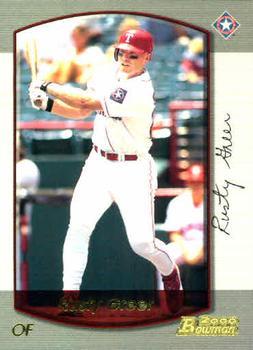#99 Rusty Greer - Texas Rangers - 2000 Bowman Baseball