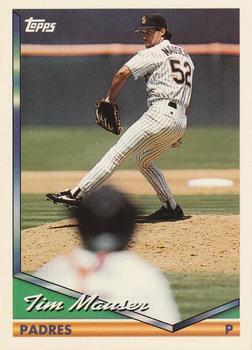 #99 Tim Mauser - San Diego Padres - 1994 Topps Baseball