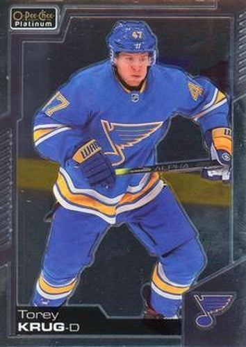 #99 Torey Krug - St. Louis Blues - 2020-21 O-Pee-Chee Platinum Hockey