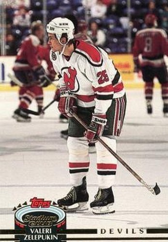 #99 Valeri Zelepukin - New Jersey Devils - 1992-93 Stadium Club Hockey