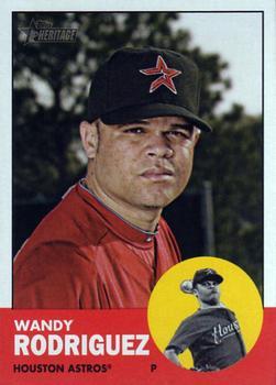 #99 Wandy Rodriguez - Houston Astros - 2012 Topps Heritage Baseball