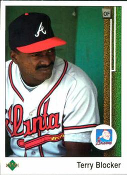 #399 Terry Blocker - Atlanta Braves - 1989 Upper Deck Baseball