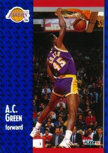 #99 A.C. Green - Los Angeles Lakers - 1991-92 Fleer Basketball