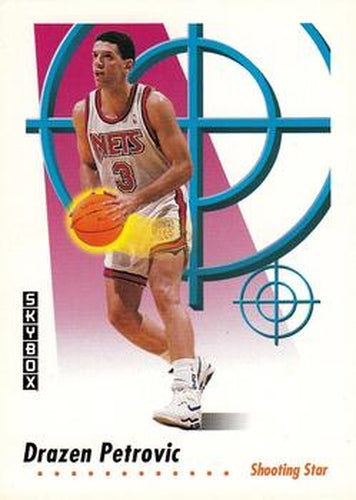 #599 Drazen Petrovic - New Jersey Nets - 1991-92 SkyBox Basketball