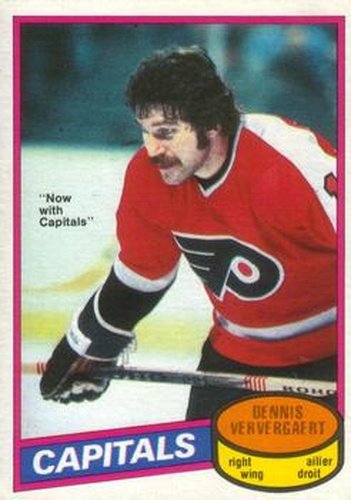 #99 Dennis Ververgaert - Washington Capitals - 1980-81 O-Pee-Chee Hockey