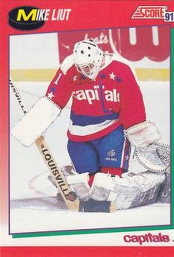 #99 Mike Liut - Washington Capitals - 1991-92 Score Canadian Hockey