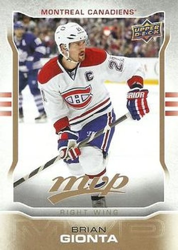 #99 Brian Gionta - Montreal Canadiens - 2014-15 Upper Deck MVP Hockey