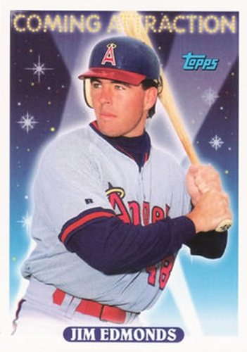 #799 Jim Edmonds - California Angels - 1993 Topps Baseball