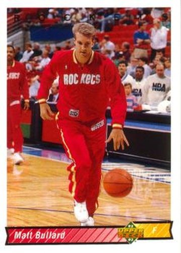#99 Matt Bullard - Houston Rockets - 1992-93 Upper Deck Basketball