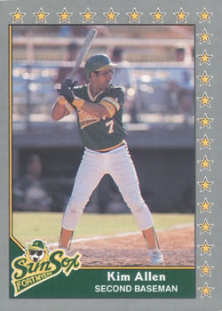 #99 Kim Allen - Fort Myers Sun Sox - 1990 Pacific Senior League Baseball
