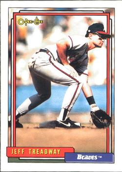 #99 Jeff Treadway - Atlanta Braves - 1992 O-Pee-Chee Baseball