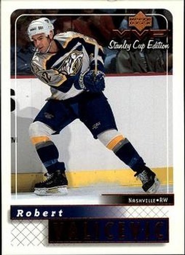 #99 Rob Valicevic - Nashville Predators - 1999-00 Upper Deck MVP Stanley Cup Edition Hockey