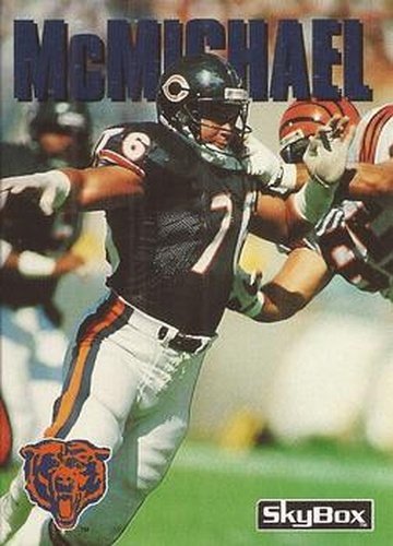 #99 Steve McMichael - Chicago Bears - 1992 SkyBox Impact Football