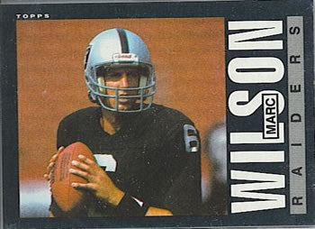 #299 Marc Wilson - Los Angeles Raiders - 1985 Topps Football
