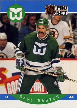 #99 Dave Babych - Hartford Whalers - 1990-91 Pro Set Hockey