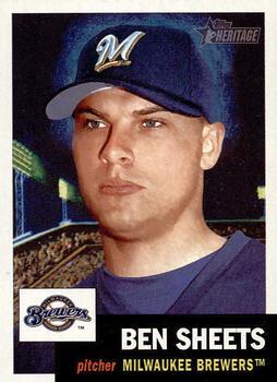 #99b Ben Sheets - Milwaukee Brewers - 2002 Topps Heritage Baseball