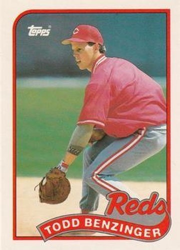 #9T Todd Benzinger - Cincinnati Reds - 1989 Topps Traded Baseball
